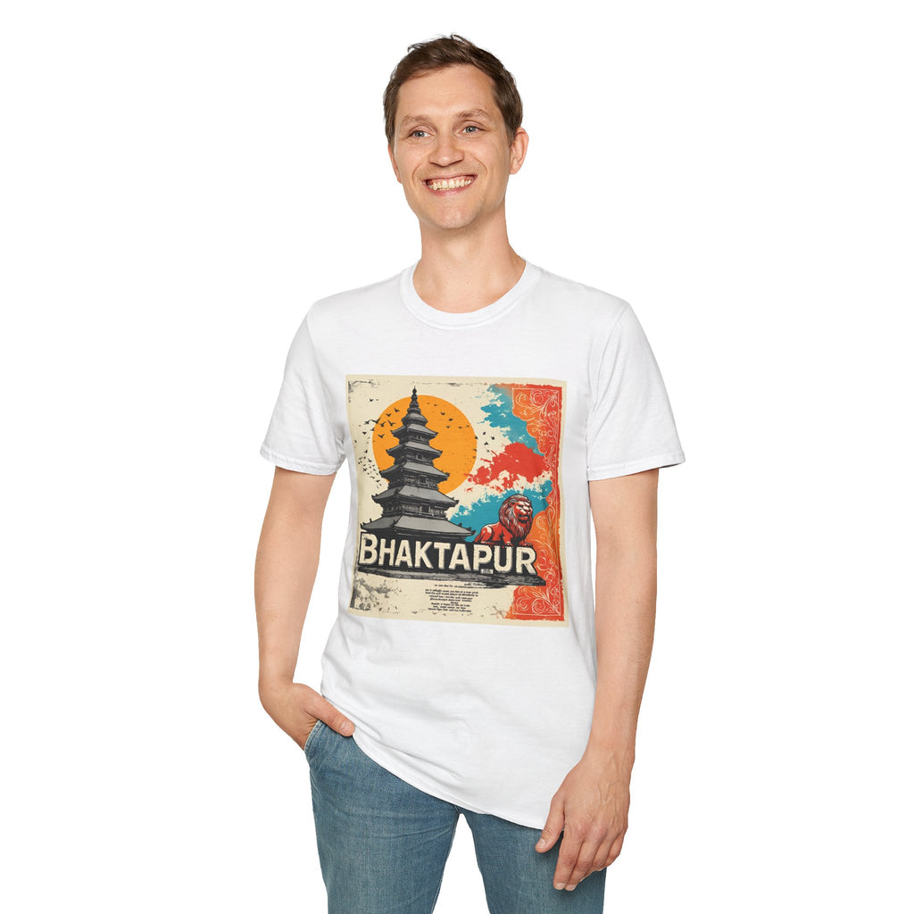Bhaktapur Vintage Travel T-Shirt – Nepal Pagoda Graphic Tee