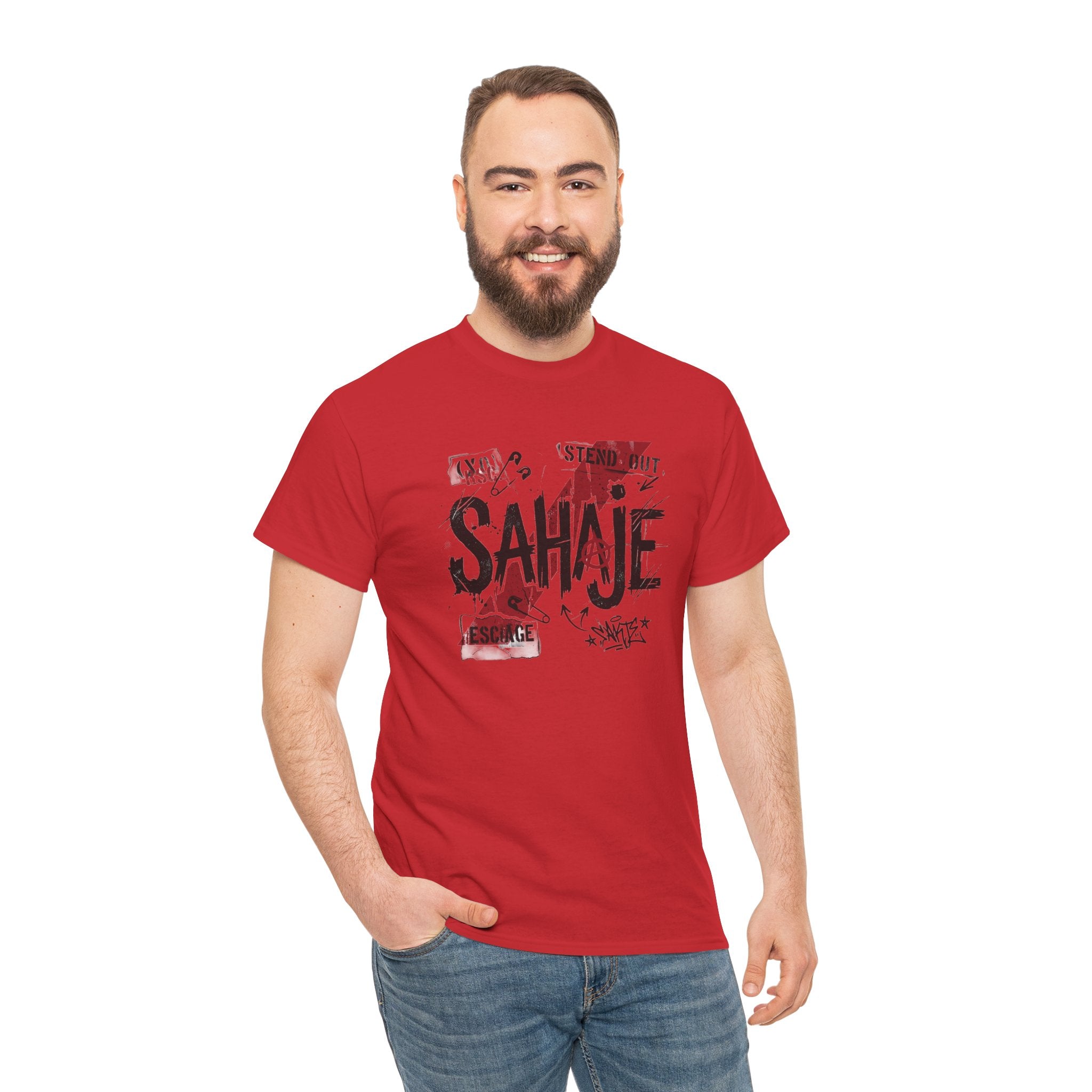 Sahaje Graphic Tee — Street Art Urban Casual T-Shirt