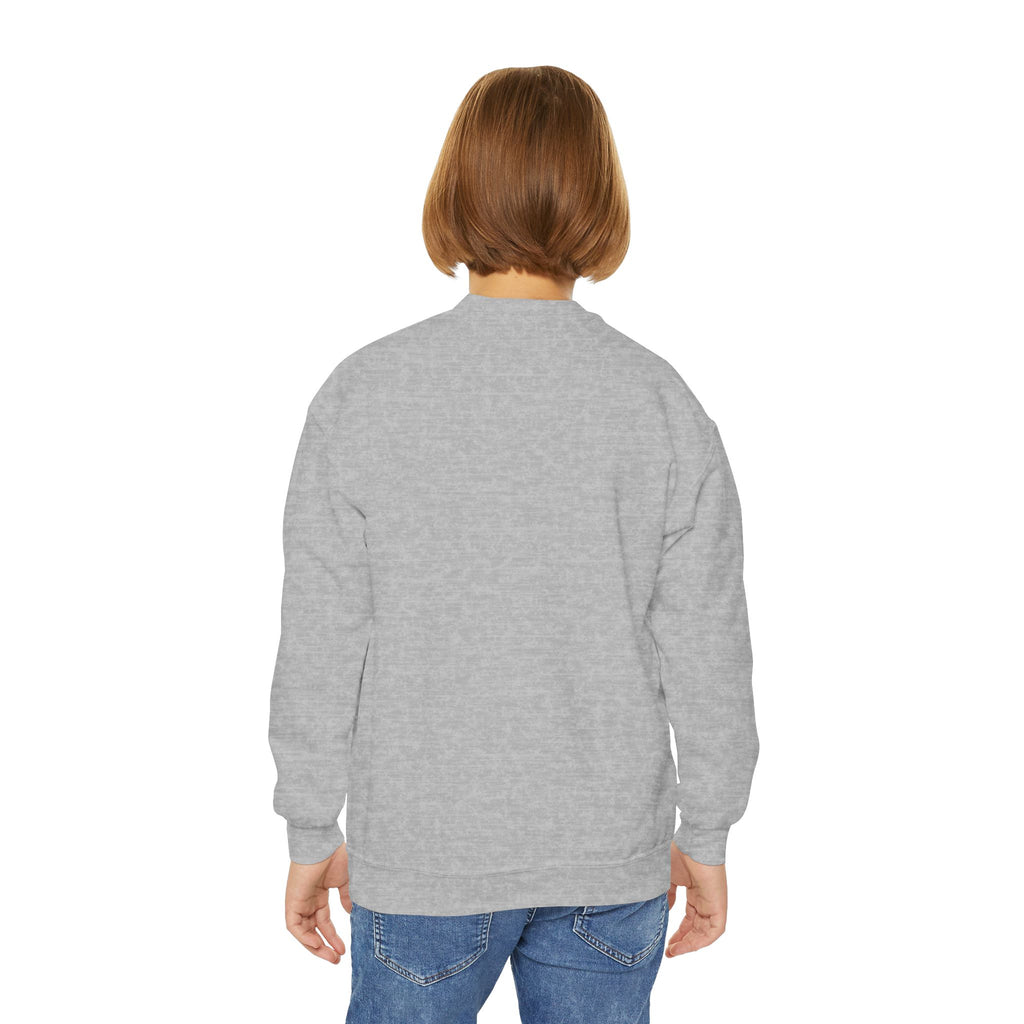 Youth Sweatshirt — Colorful Astronaut Silhouette Crewneck
