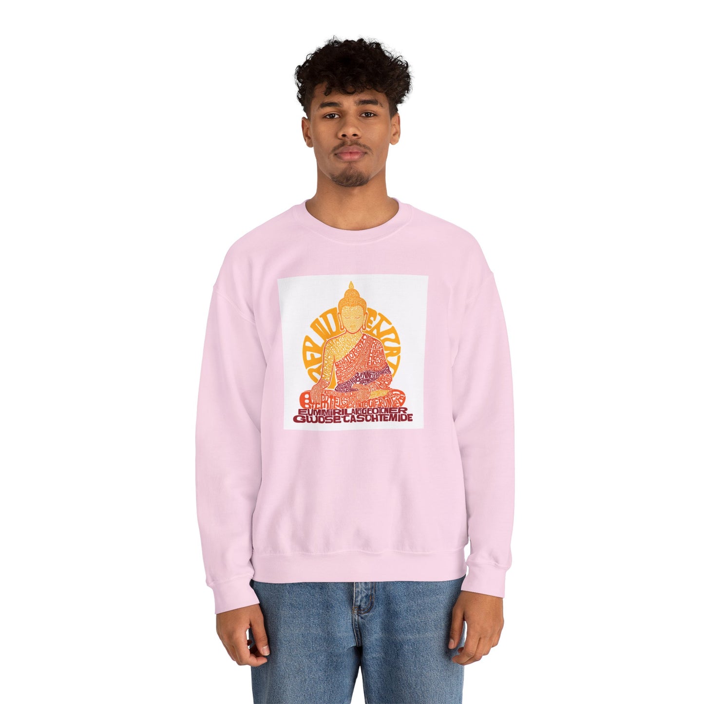 Buddha Graphic Sweatshirt — "Choose Compassion" Meditation Crewneck
