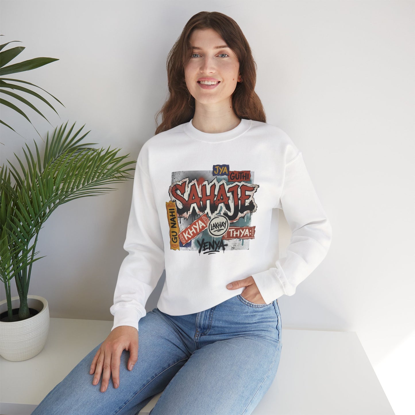 Sahajee Graphic Crewneck Sweatshirt — Urban Tagline Streetwear