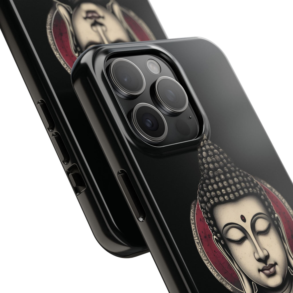 Buddha Floral Tough Phone Case — Protective Spiritual Phone Cover