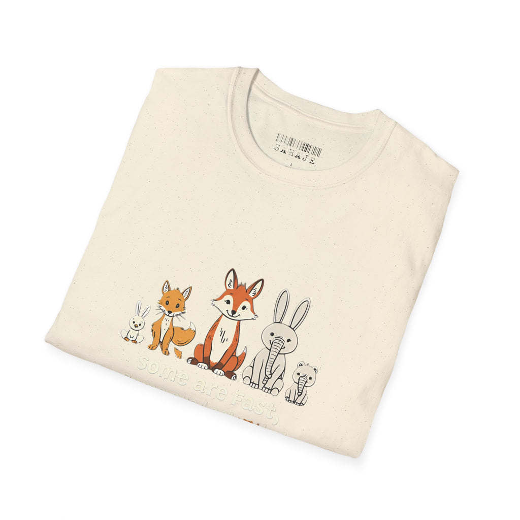 Woodland Friends T-Shirt — Cute Fox, Bunny & Squirrel Graphic