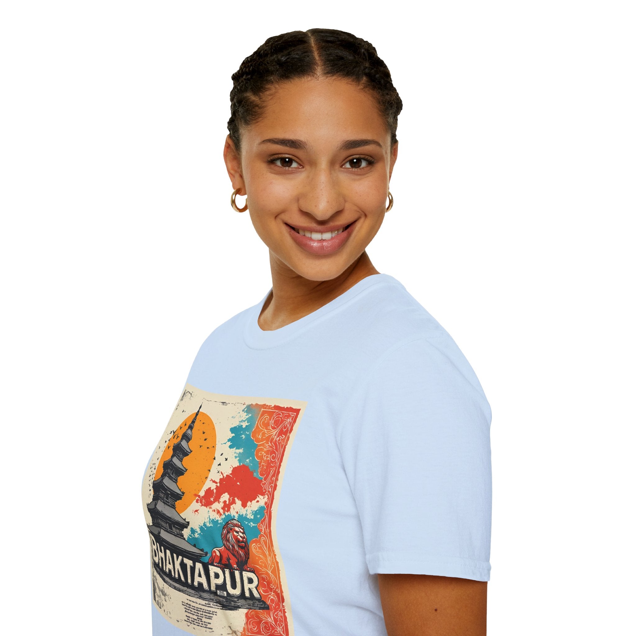 Bhaktapur Vintage Travel T-Shirt – Nepal Pagoda Graphic Tee
