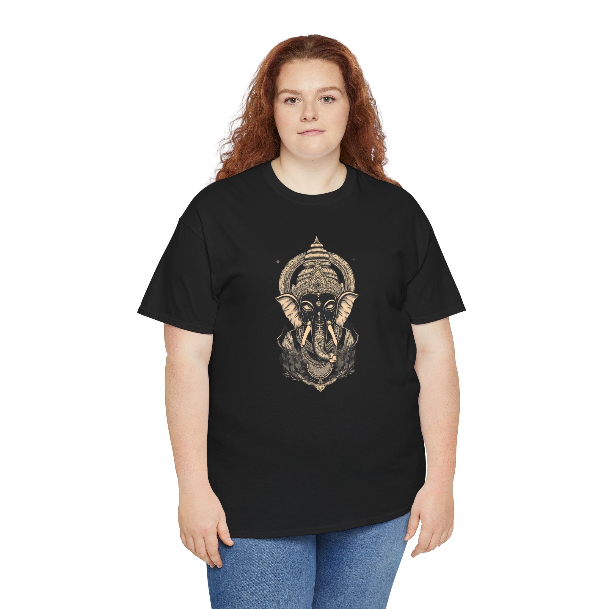 Elephant Mandala T‑Shirt — Spiritual Ganesha-Inspired Graphic Tee