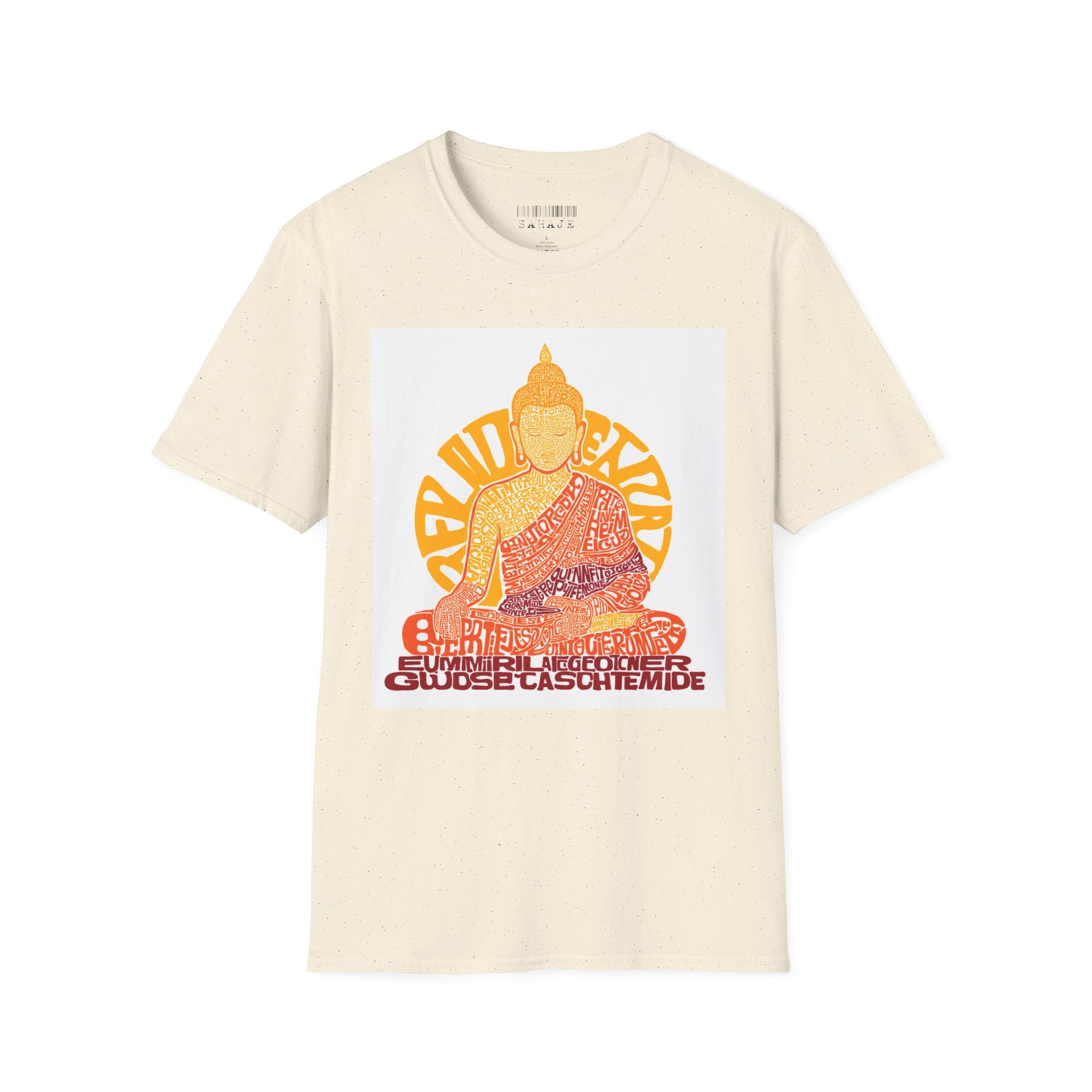 Buddha Graphic Tee — Retro Sun Meditation Shirt
