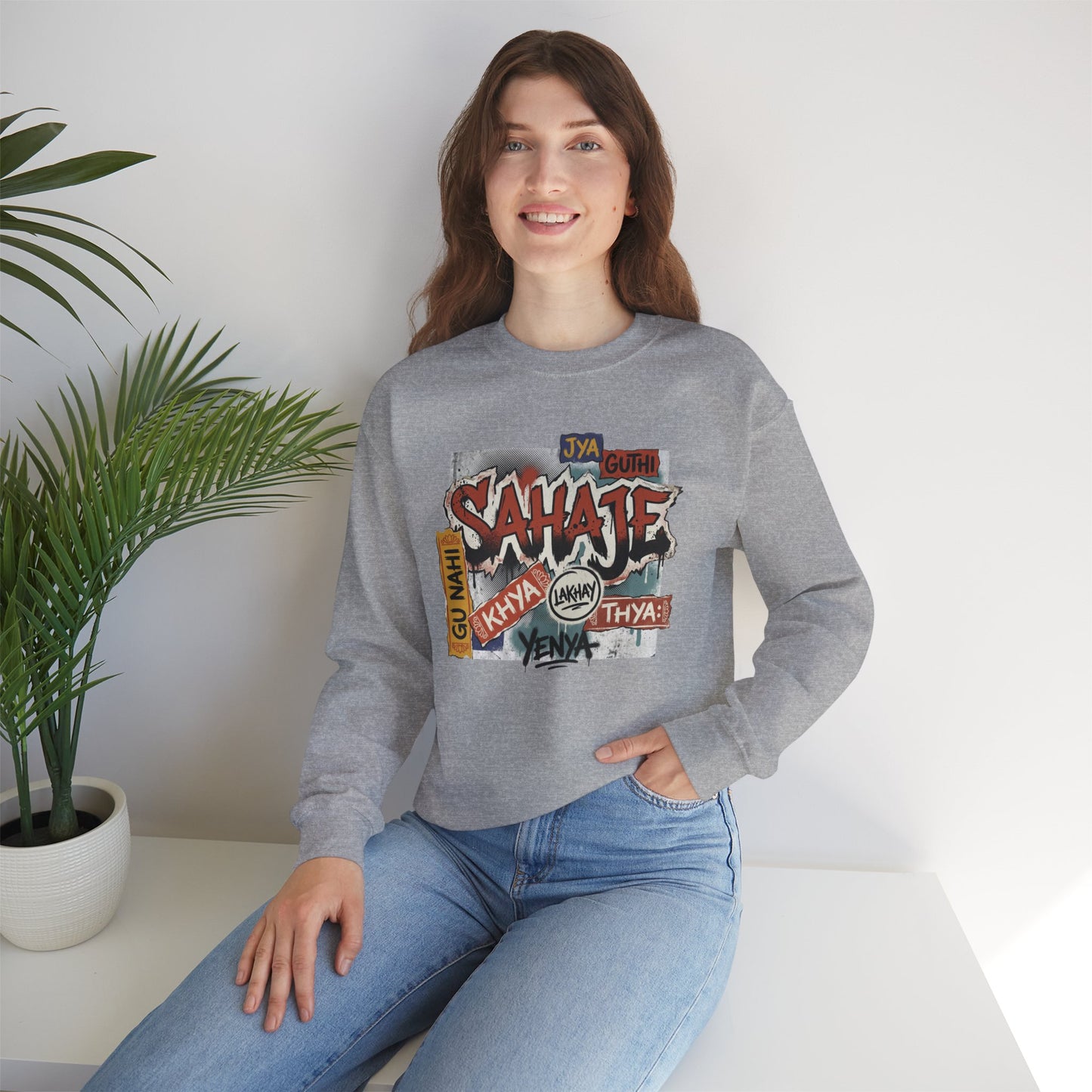 Sahajee Graphic Crewneck Sweatshirt — Urban Tagline Streetwear