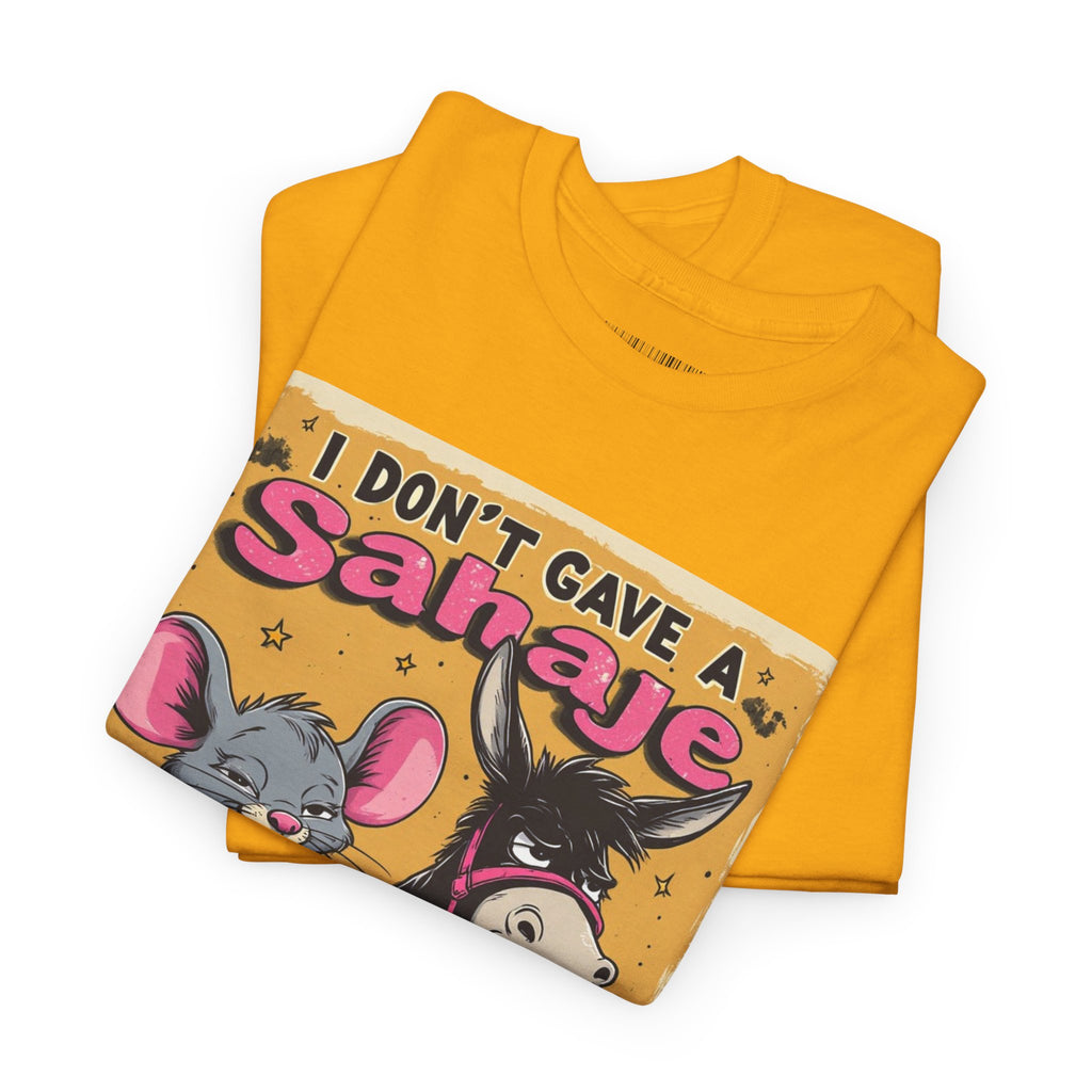 I Don't Give A Snair! Tee — Funny Mouse & Cat Graphic T-Shirt