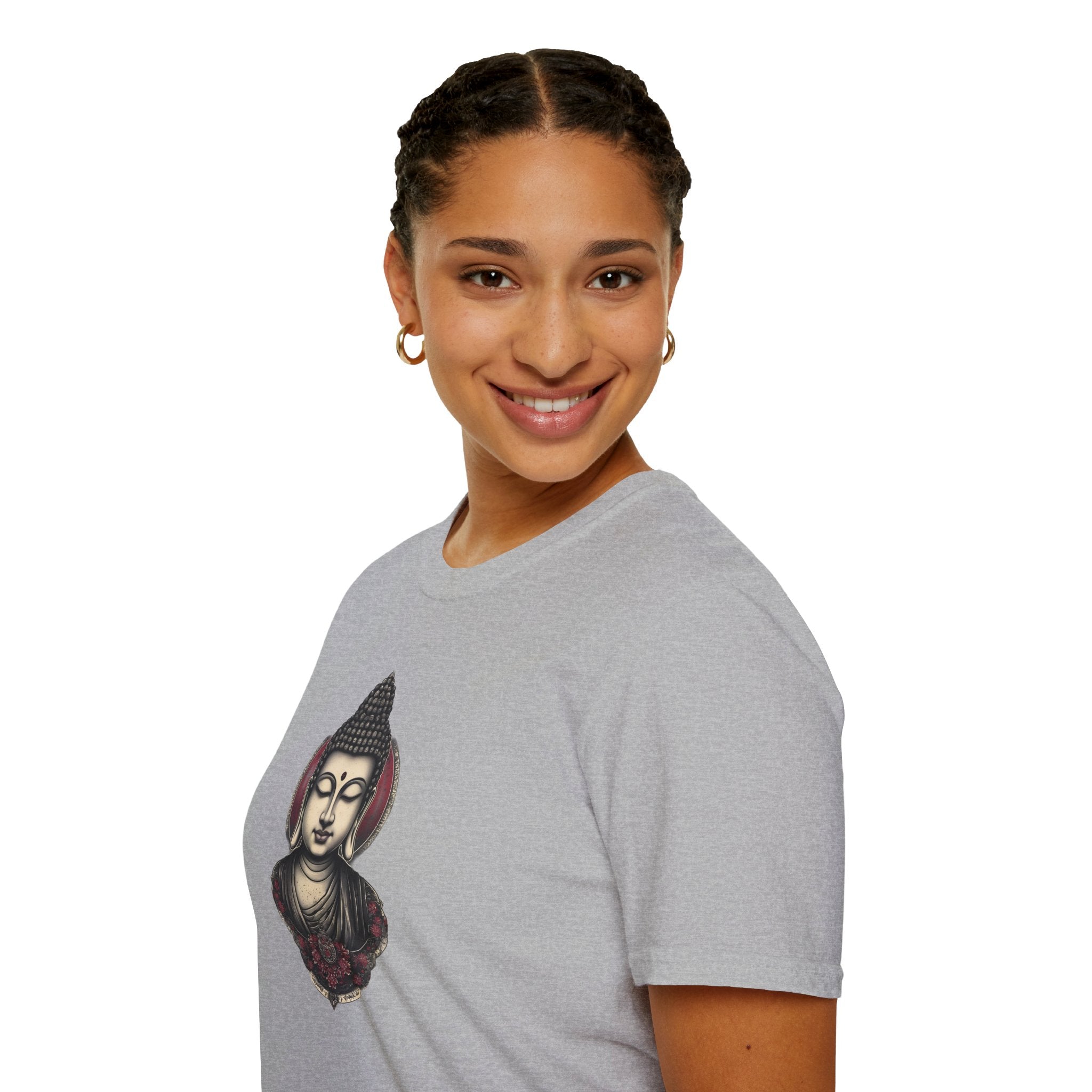 Buddha Portrait Tee — Zen Meditation Graphic T-Shirt