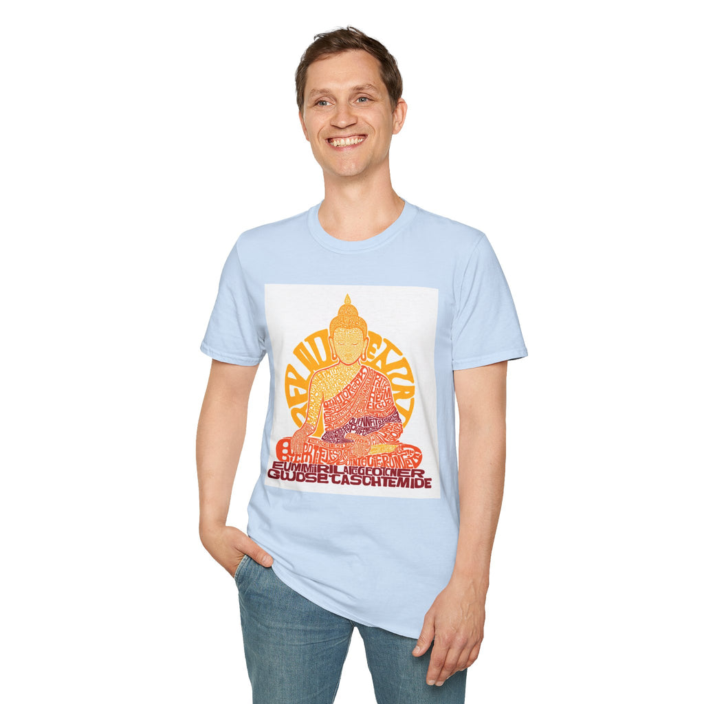 Buddha Graphic Tee — Retro Sun Meditation Shirt