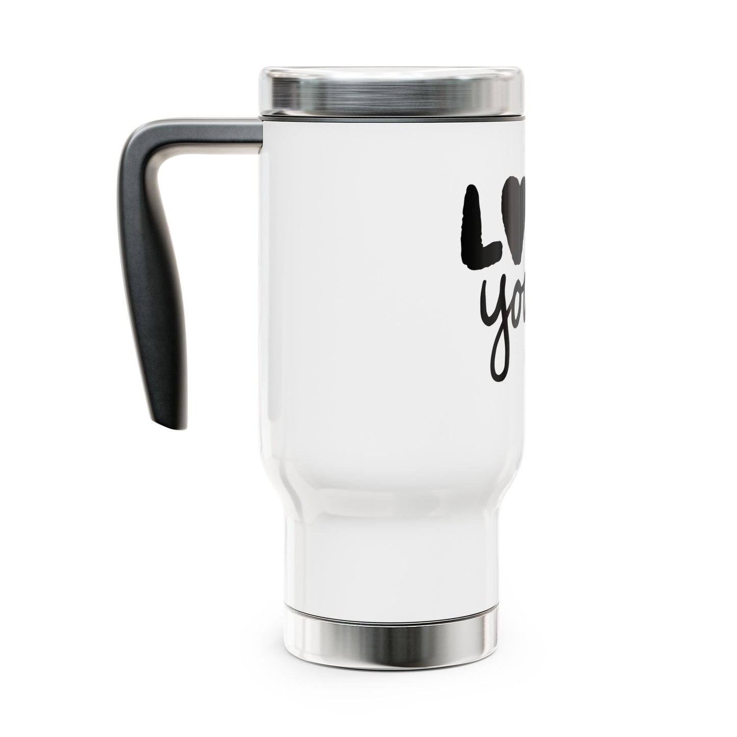 Love Yourself Stainless Steel Travel Mug, Inspirational Travel Coffee Cup, Motivational Drinkware, Perfect Gift for Friends, Self-Care [...]