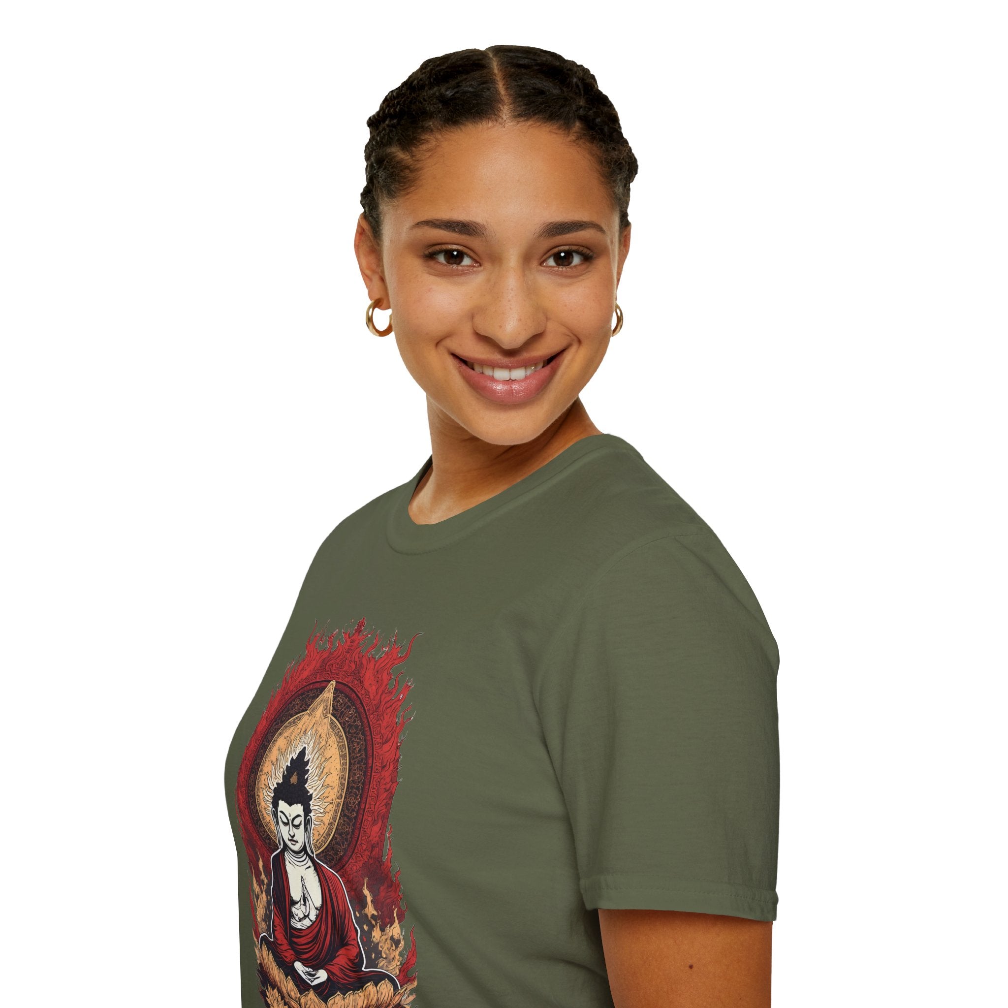 Buddha Lotus Meditation T-Shirt — Zen Buddhist Graphic Tee