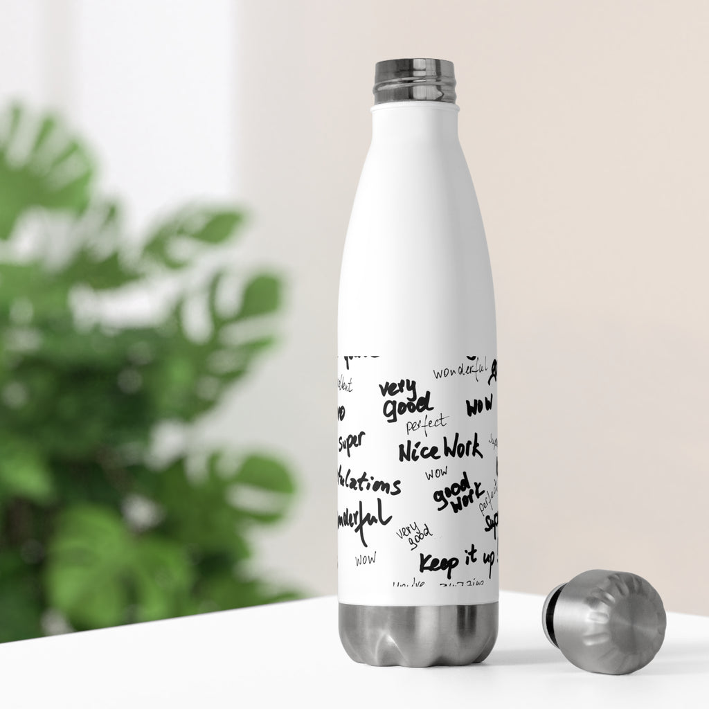 Inspiring Insulated Water Bottle, Motivational Gift, Teacher Appreciation, Office Use, Encouragement Drinkware, Unique Eco-Friendly Bottle