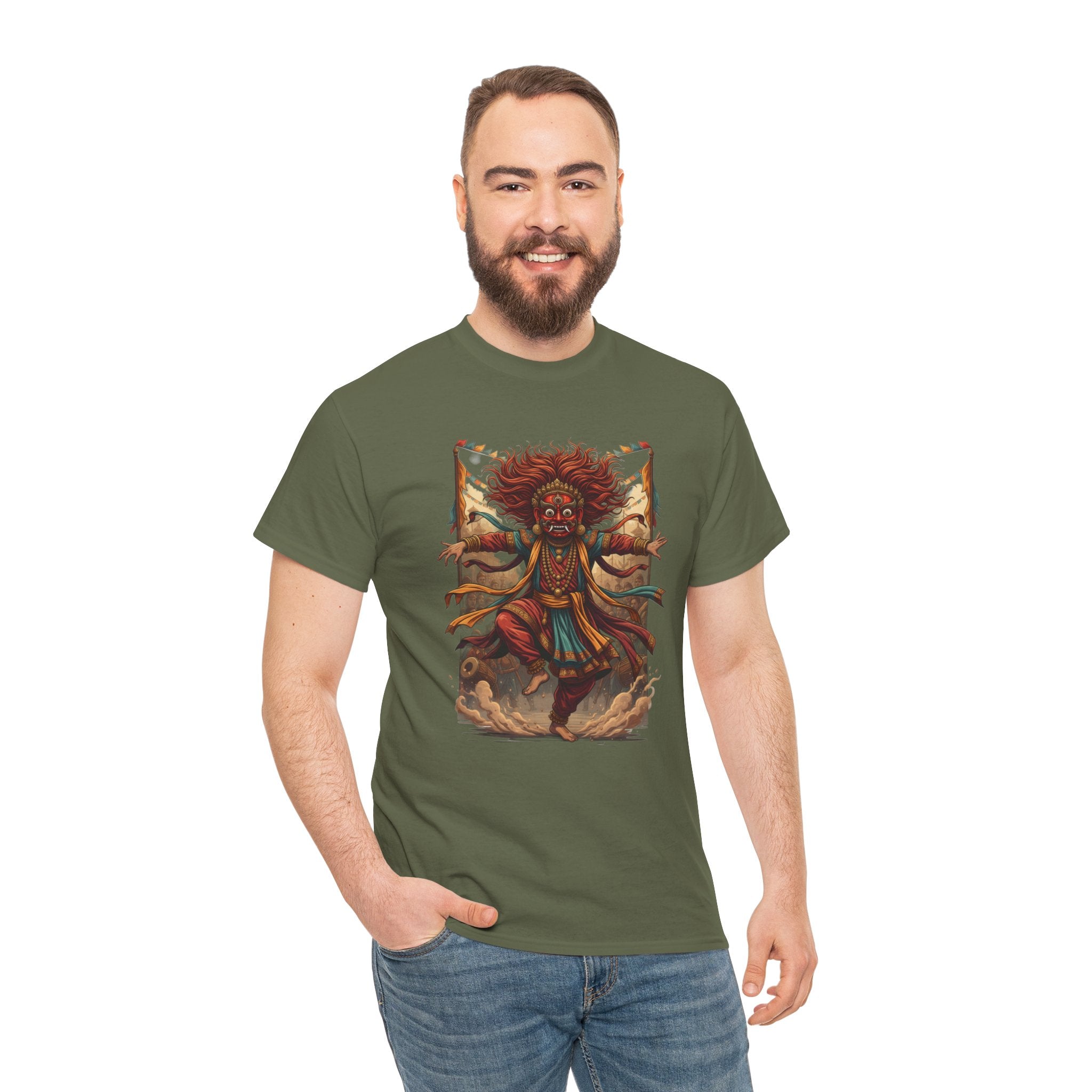 T-Shirt — Tribal Dancer Graphic Tee (Native Spirit Warrior Art)
