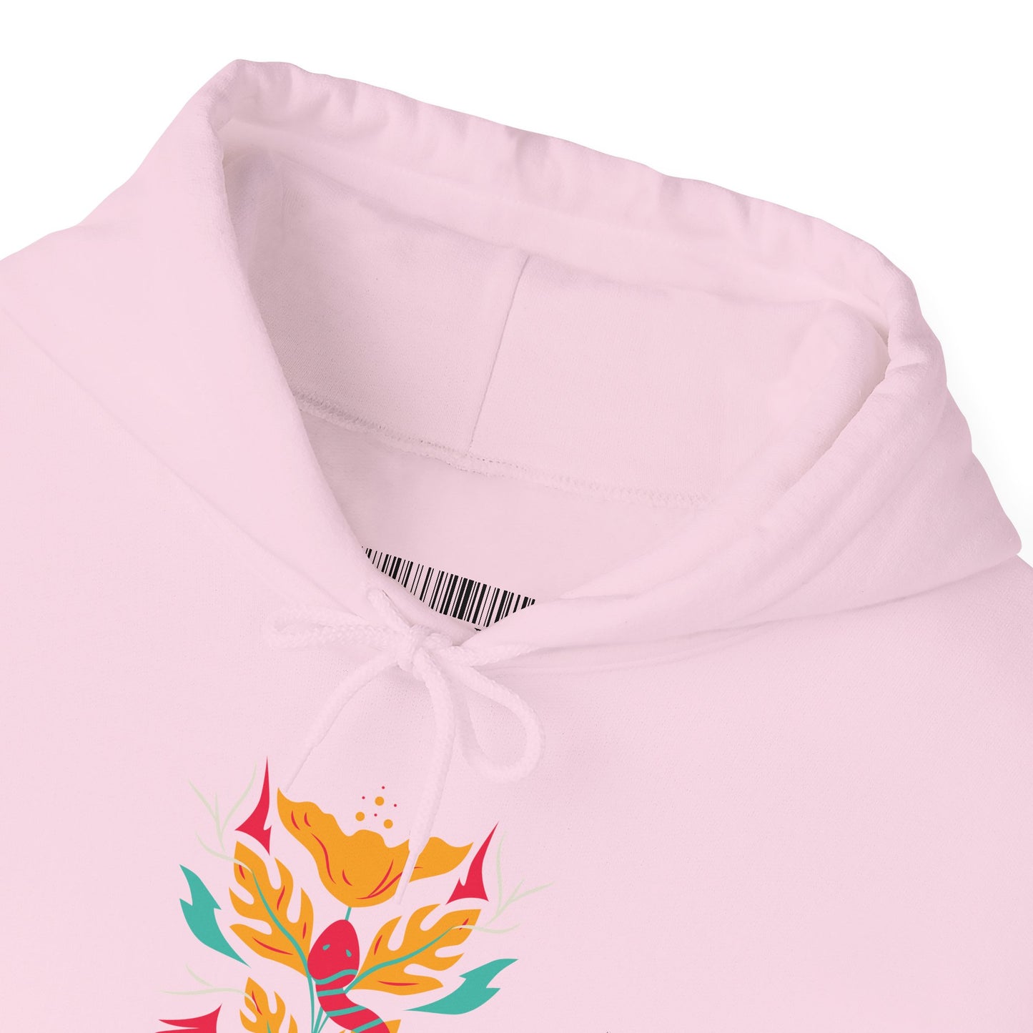 Floral Snake Hoodie — Colorful Serpent & Bloom Graphic Sweatshirt