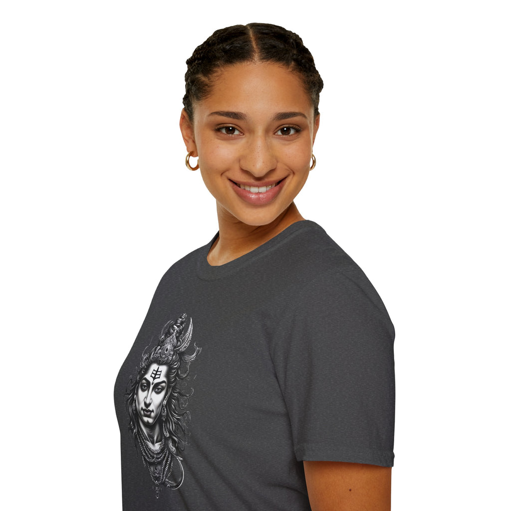 Shiva Portrait T‑Shirt — Hindu Deity Graphic Tee (Meditation, Yoga & Spiritual Wear)