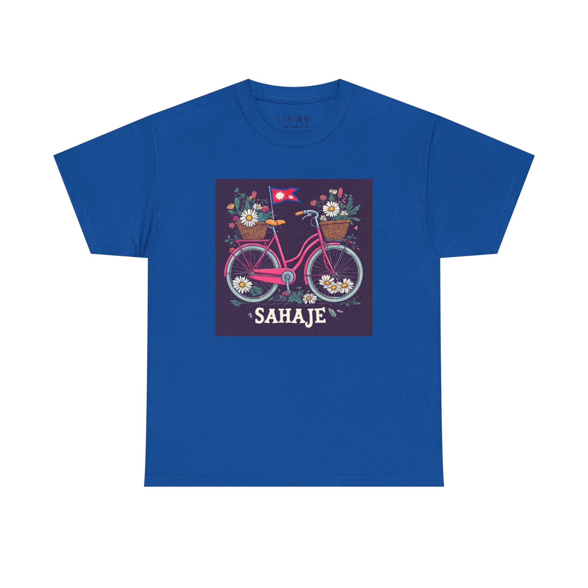 Sahaje Floral Bicycle T‑Shirt