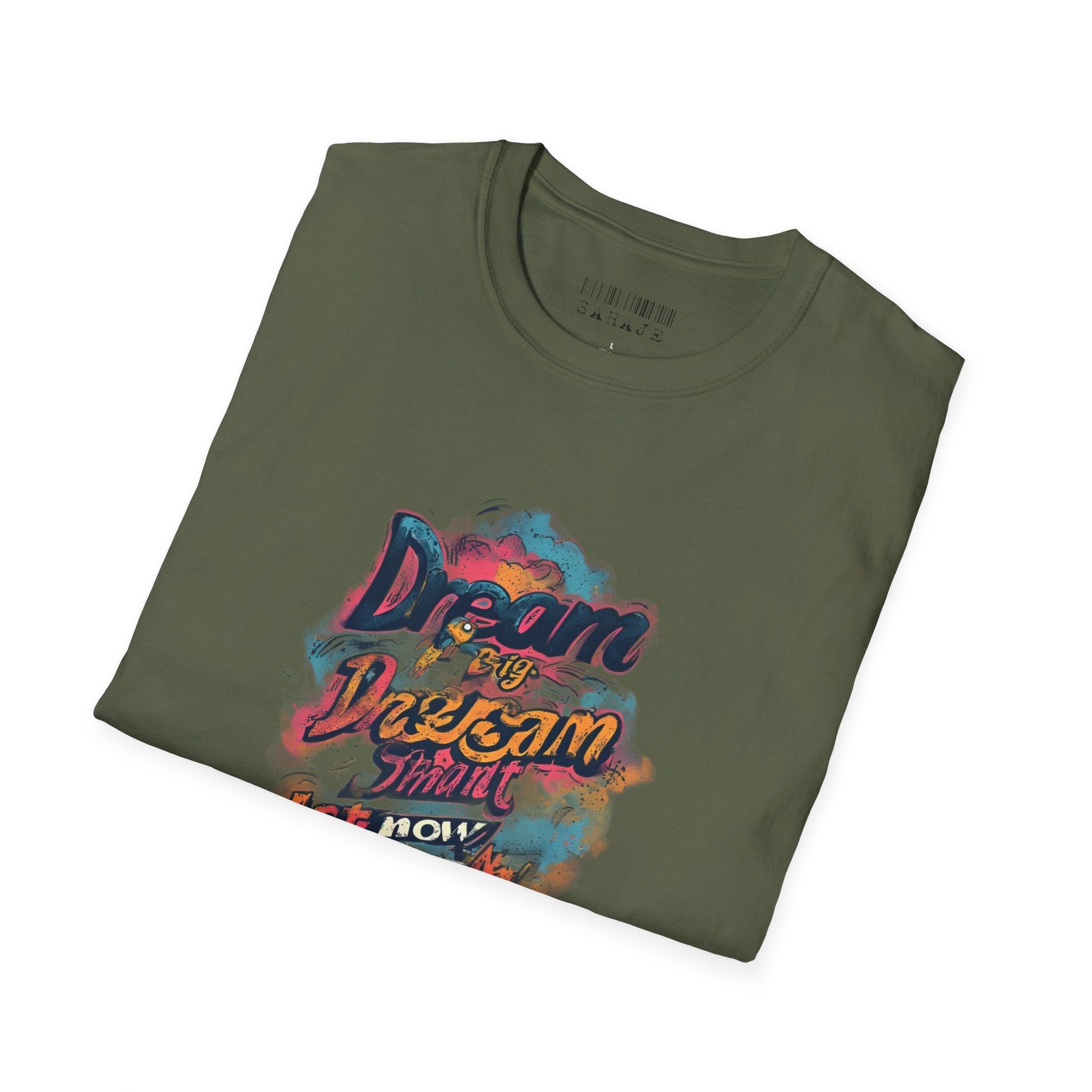Dream Bigger Graphic T-Shirt — "Dream. Design. Do." Inspirational Tee