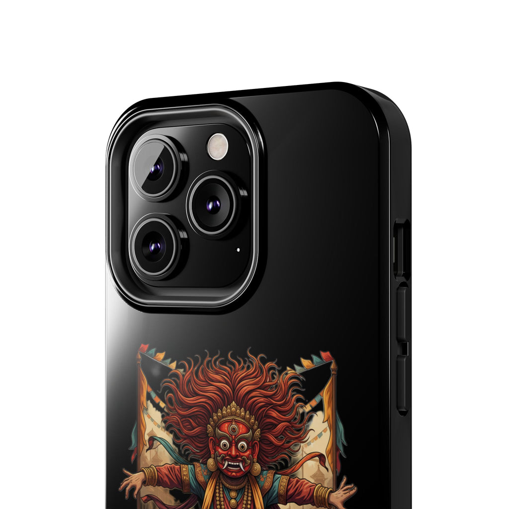 Tibetan Demon Dance Tough Phone Case — Bold Mythic Protective Cover