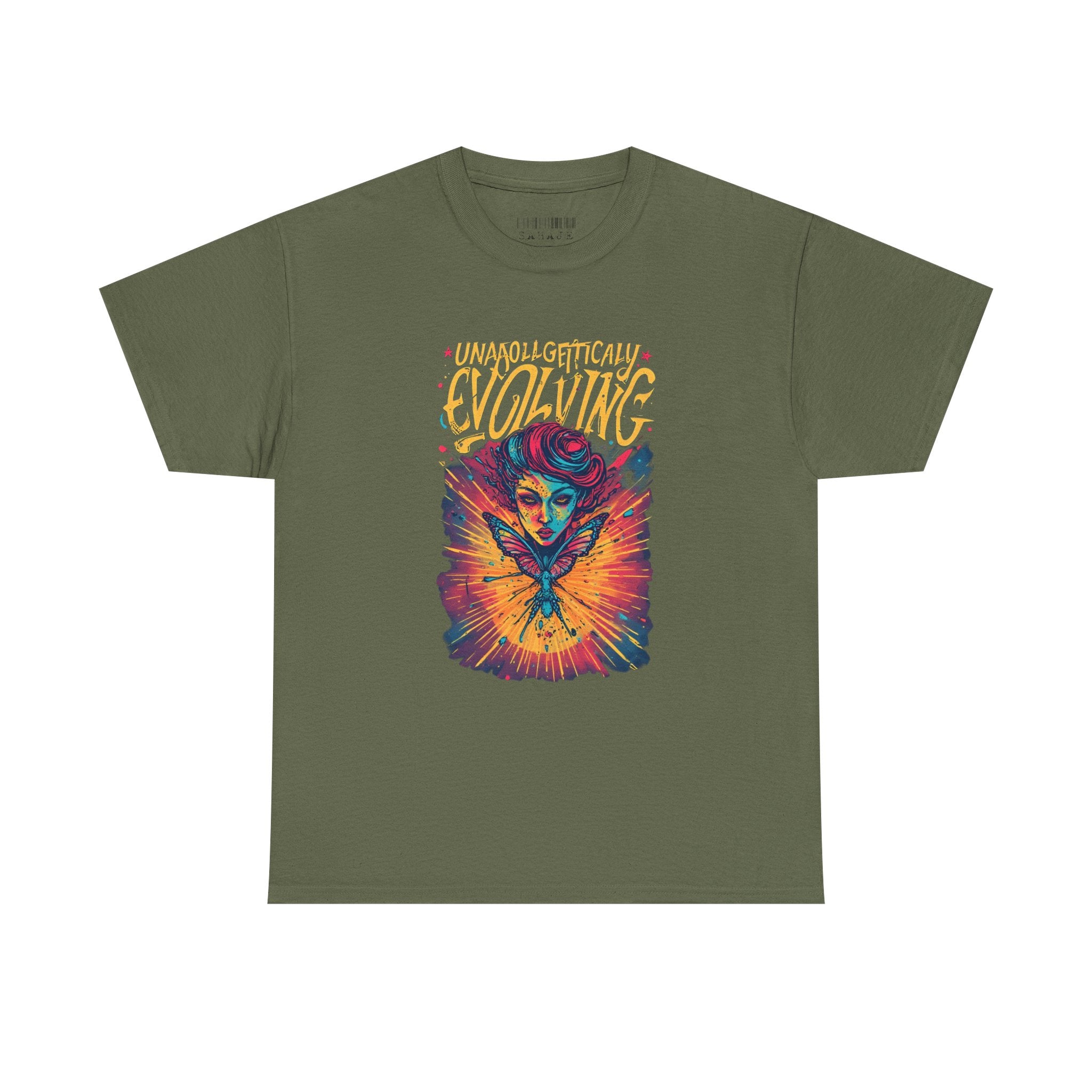 Evolving Alien Graphic Tee — "Unnaturally Evolving" Sci‑Fi Art T-Shirt
