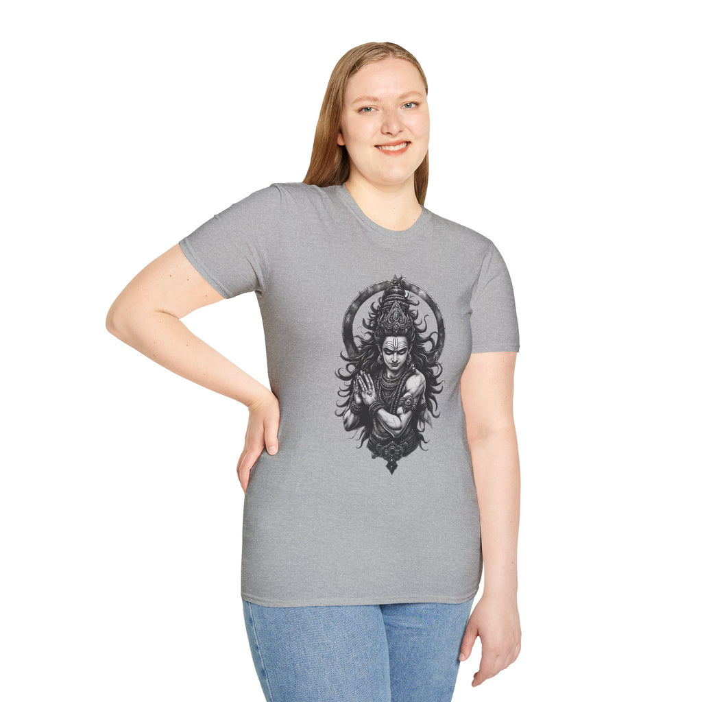 Shiva Portrait T‑Shirt – Intricate Hindu Deity Art Tee