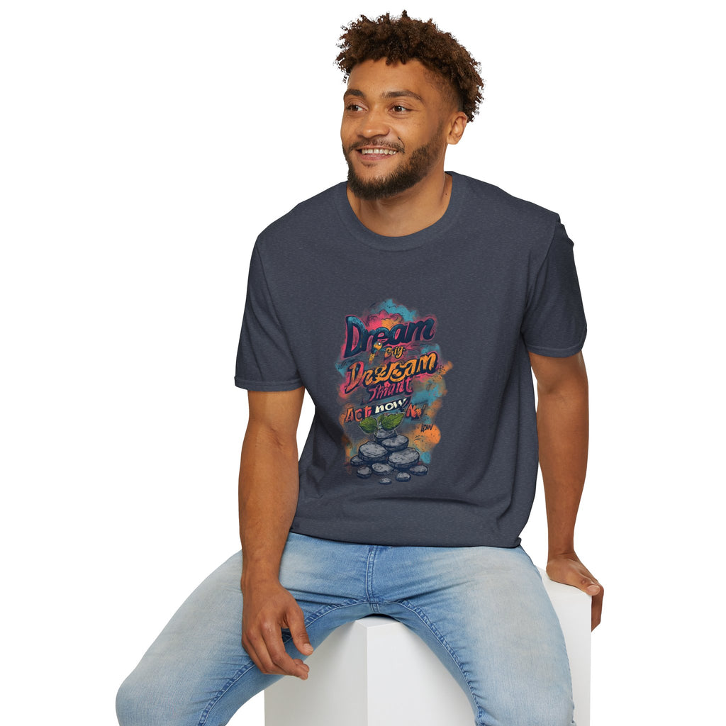 Dream Big Hustle Tee — "Dream, Perform, And Grow" Motivational Graphic T-Shirt