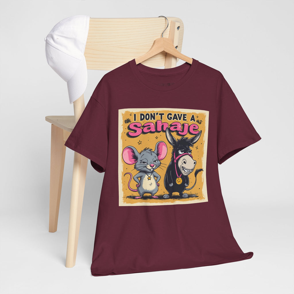 I Don't Give A Snair! Tee — Funny Mouse & Cat Graphic T-Shirt
