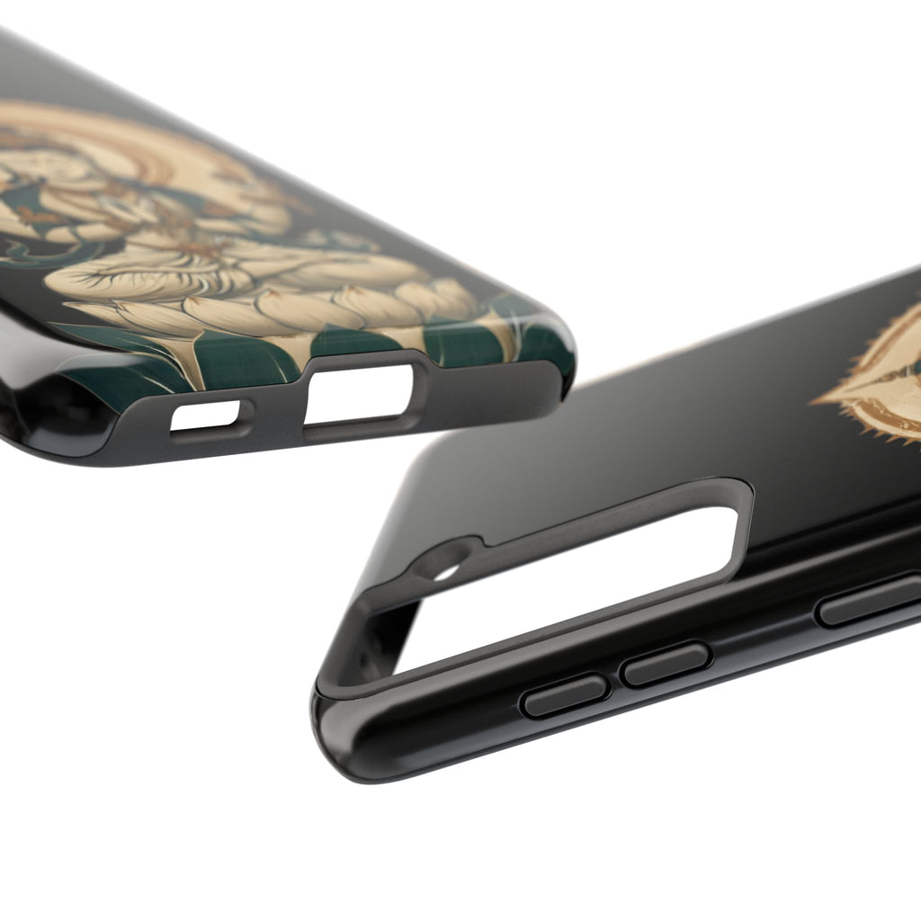 Bodhisattva Lotus Tough Phone Case — Protective Buddhist Meditation Phone Cover