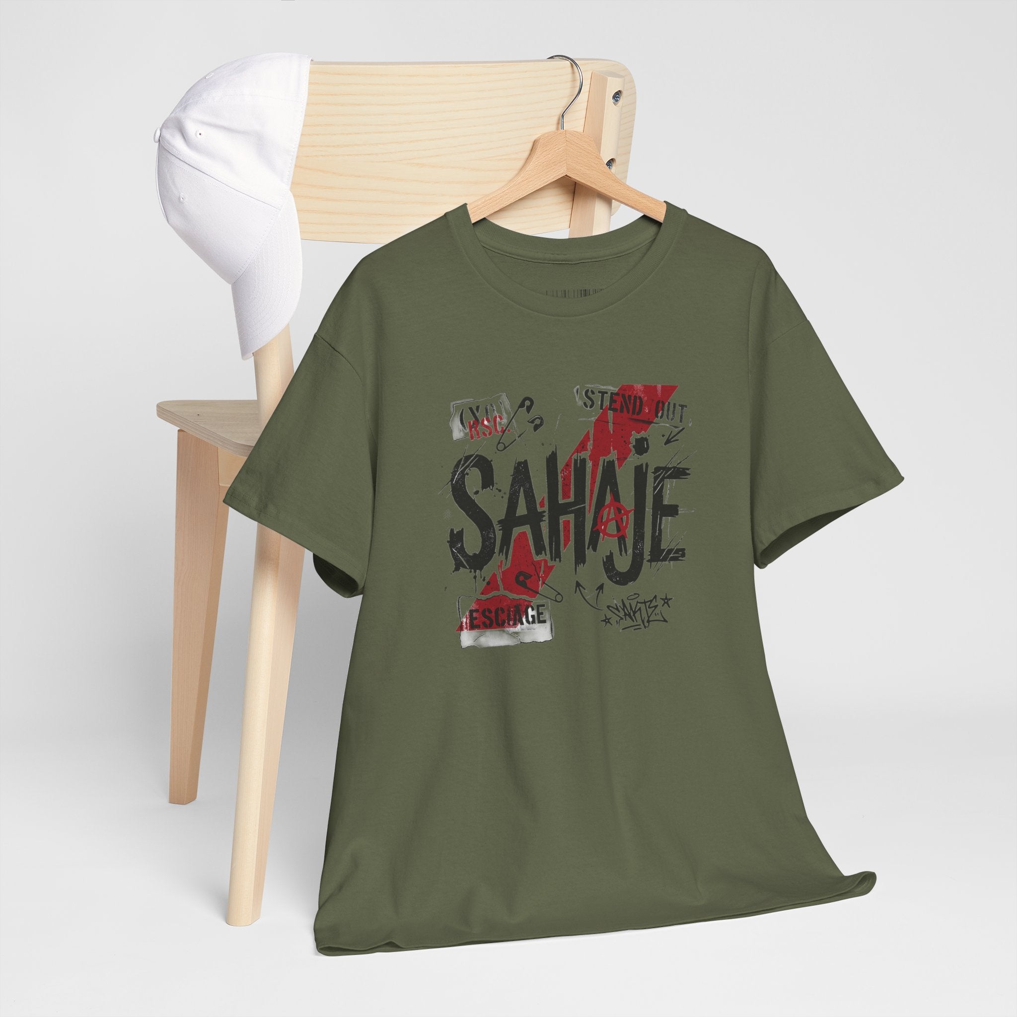 Sahaje Graphic Tee — Street Art Urban Casual T-Shirt