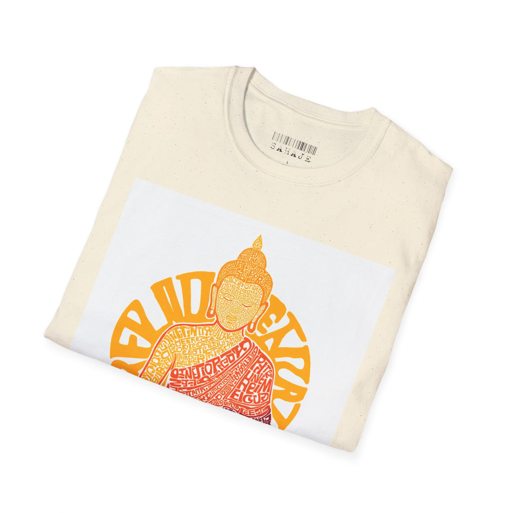 Buddha Graphic Tee — Retro Sun Meditation Shirt