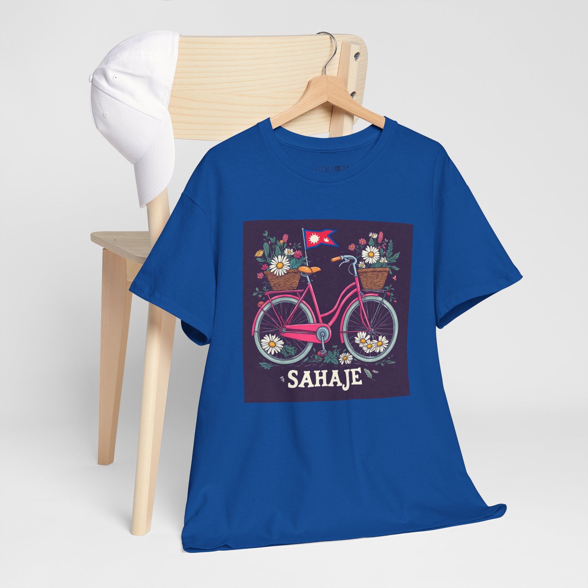 Sahaje Floral Bicycle T‑Shirt