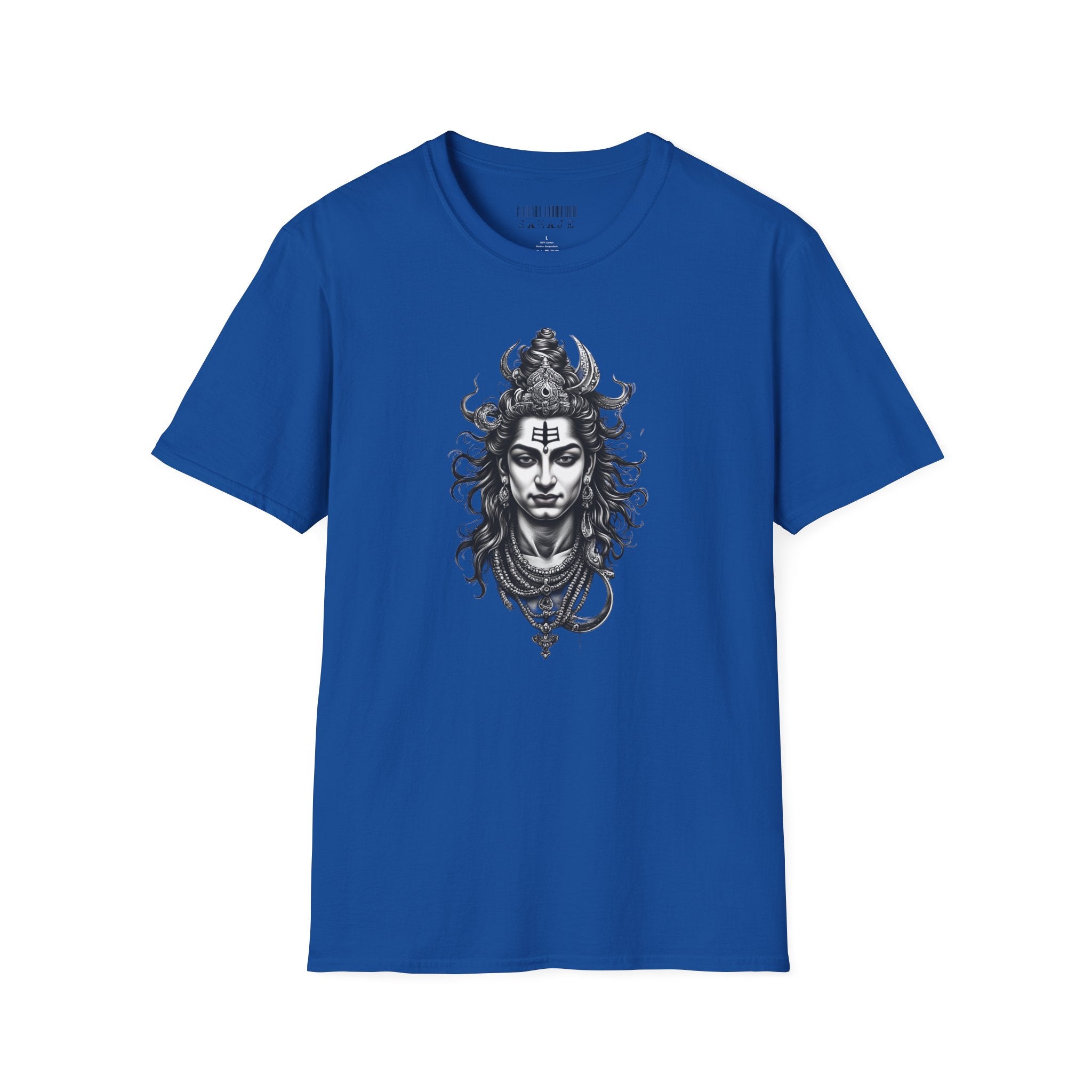 Shiva Portrait T‑Shirt — Hindu Deity Graphic Tee (Meditation, Yoga & Spiritual Wear)