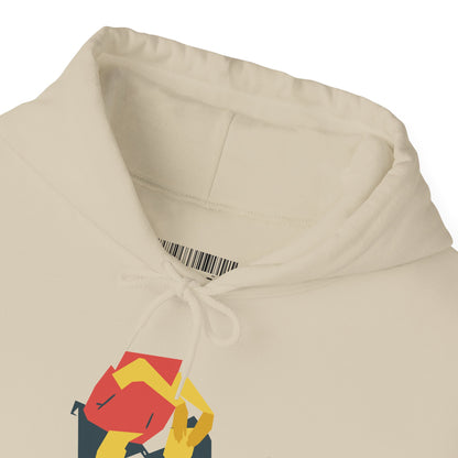 Fox Recycling Symbol Hoodie — Geometric Fox Eco-Friendly Design