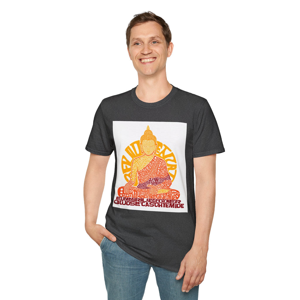 Buddha Graphic Tee — Retro Sun Meditation Shirt