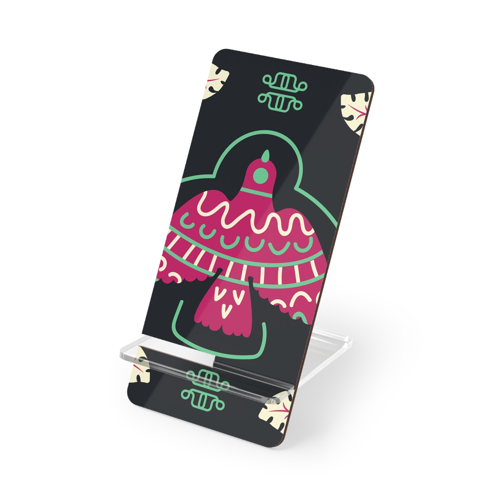 Colorful Smartphone Display Stand, Decorative Desk Accessory, Gift for Phone Lovers, Home Office Decor, Modern Tech Organizer