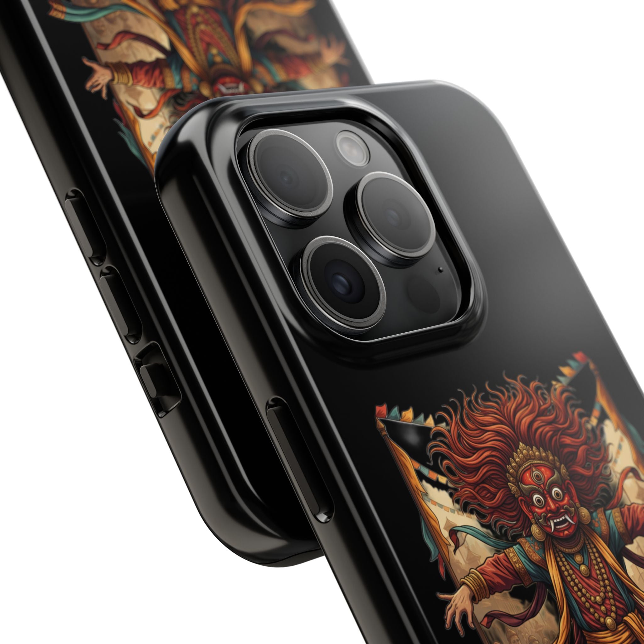 Tibetan Demon Dance Tough Phone Case — Bold Mythic Protective Cover