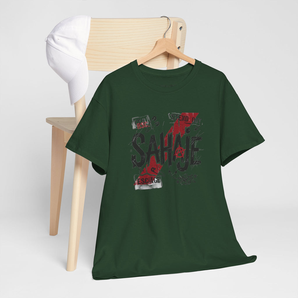 Sahaje Graphic Tee — Street Art Urban Casual T-Shirt