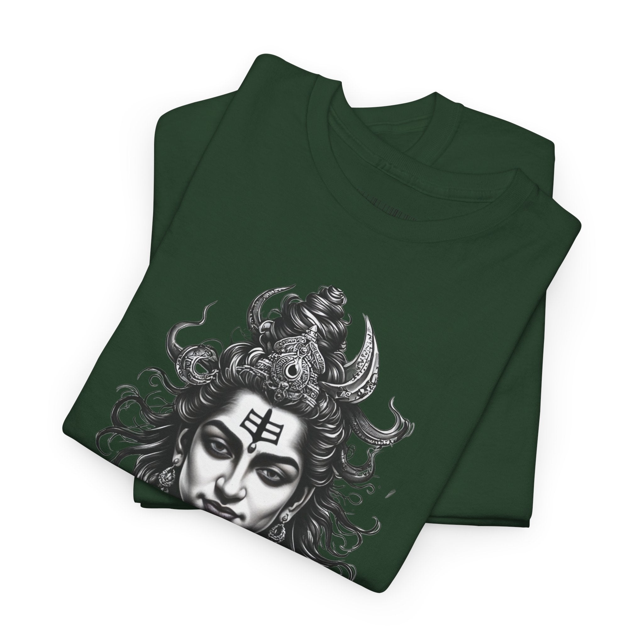Shiva Portrait Tee — Hindu God Shiva Graphic T-Shirt