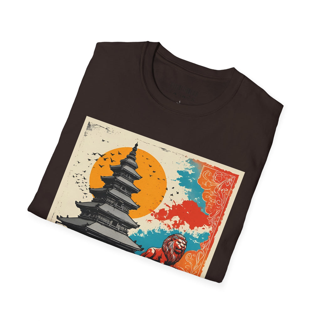Bhaktapur Vintage Travel T-Shirt – Nepal Pagoda Graphic Tee