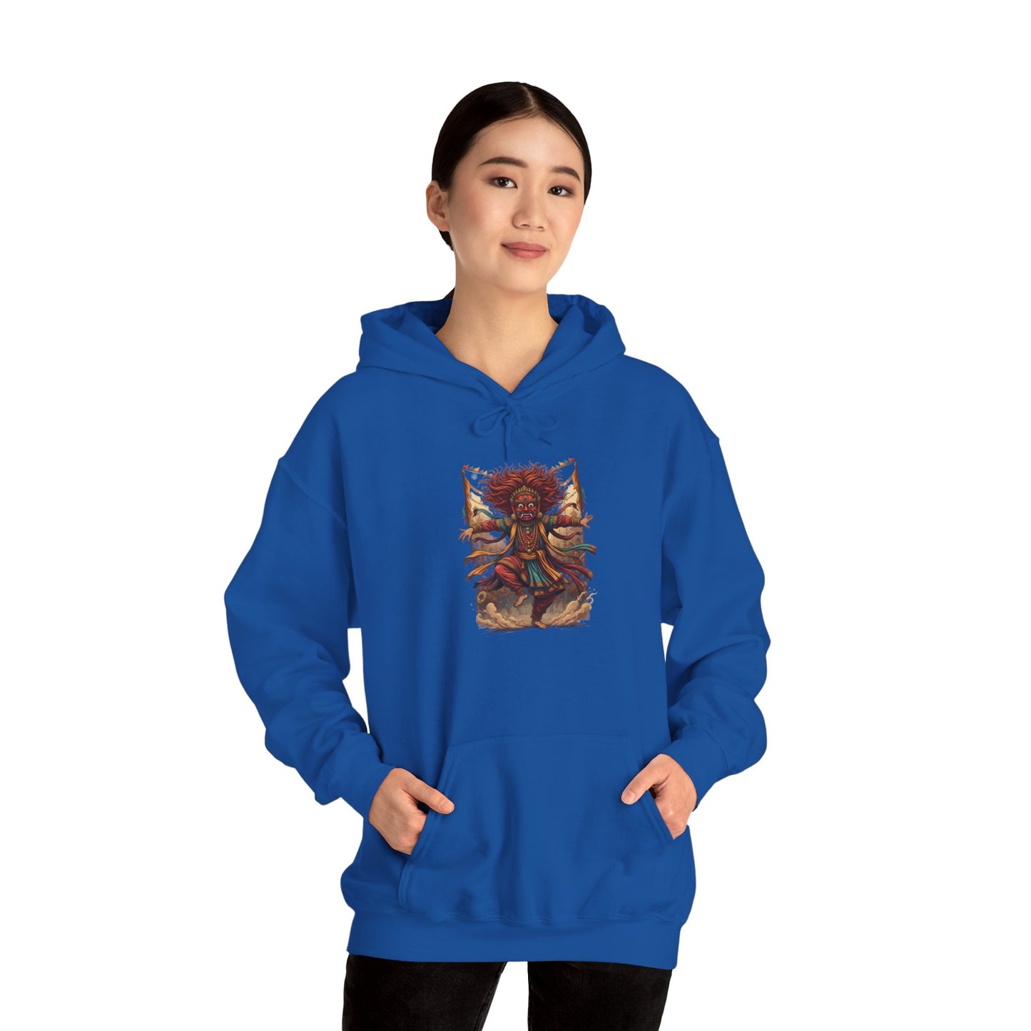 Mystic Sunflower Spirit Hoodie — Boho Meditation Floral Graphic Sweatshirt