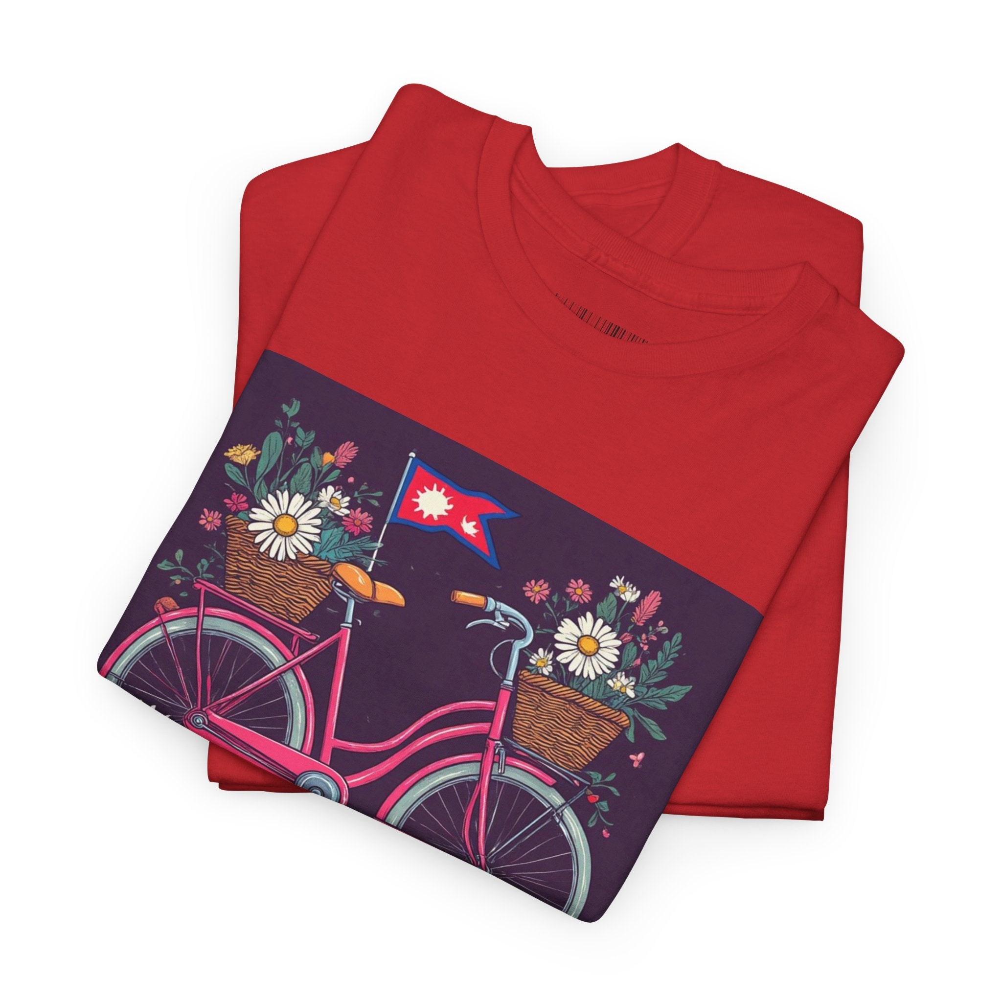 Sahaje Floral Bicycle T‑Shirt