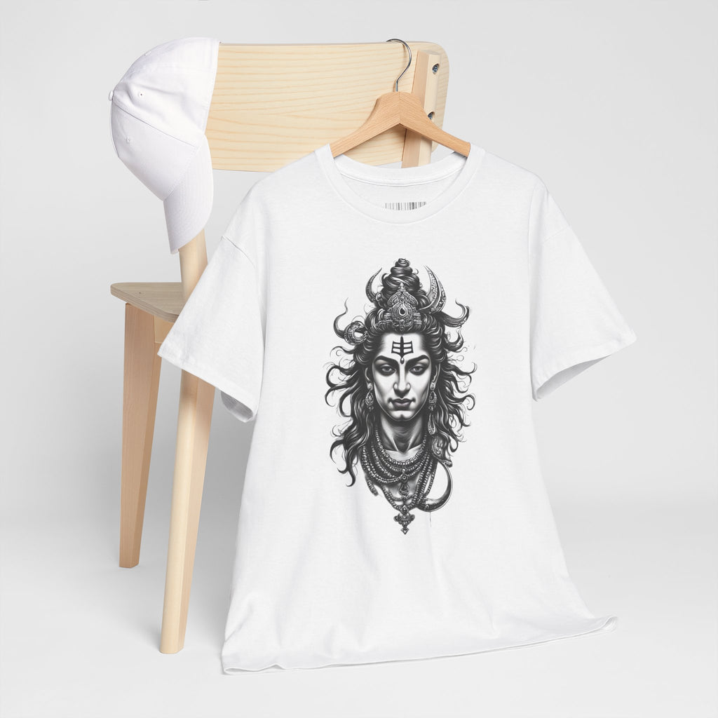 Shiva Portrait Tee — Hindu God Shiva Graphic T-Shirt