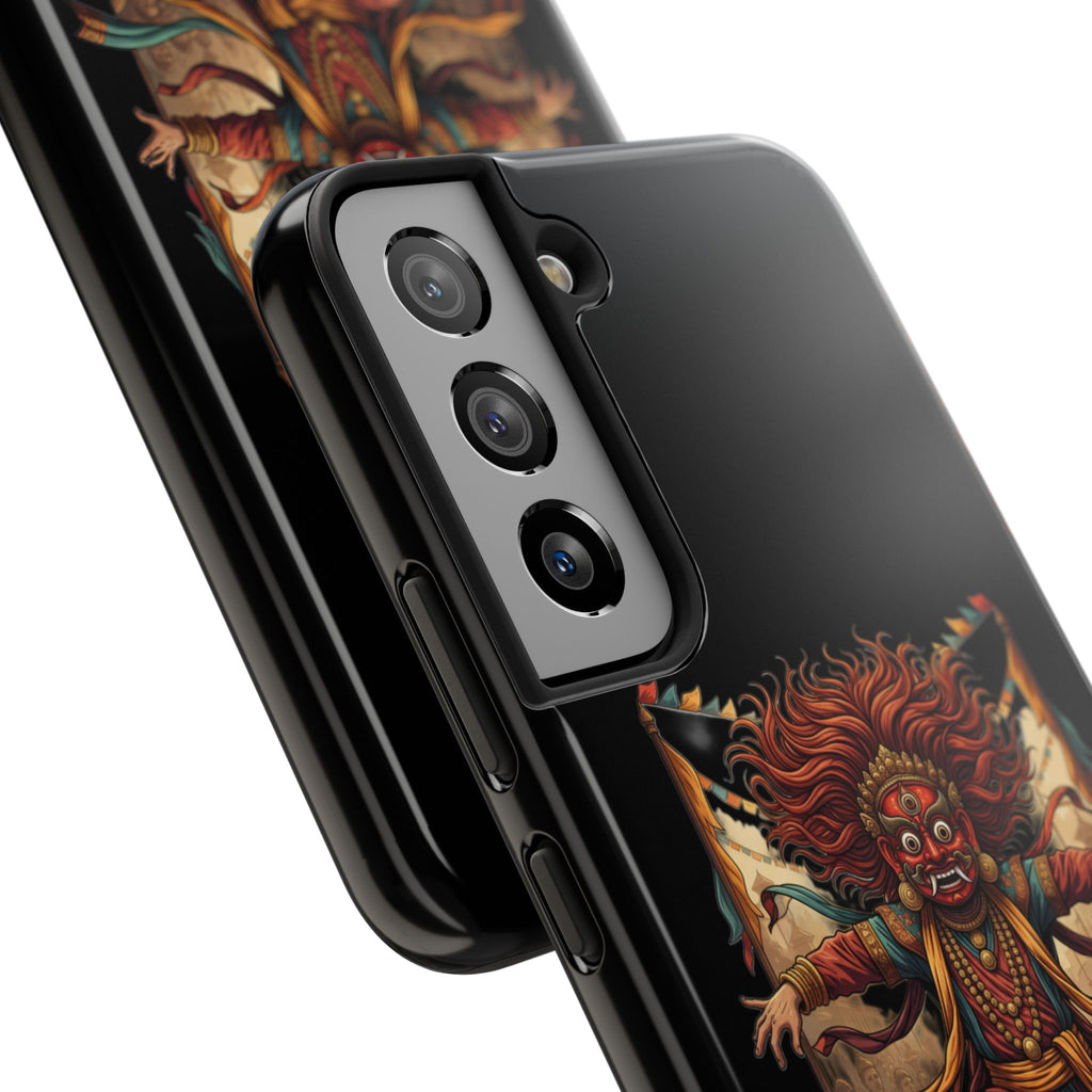Tibetan Demon Dance Tough Phone Case — Bold Mythic Protective Cover