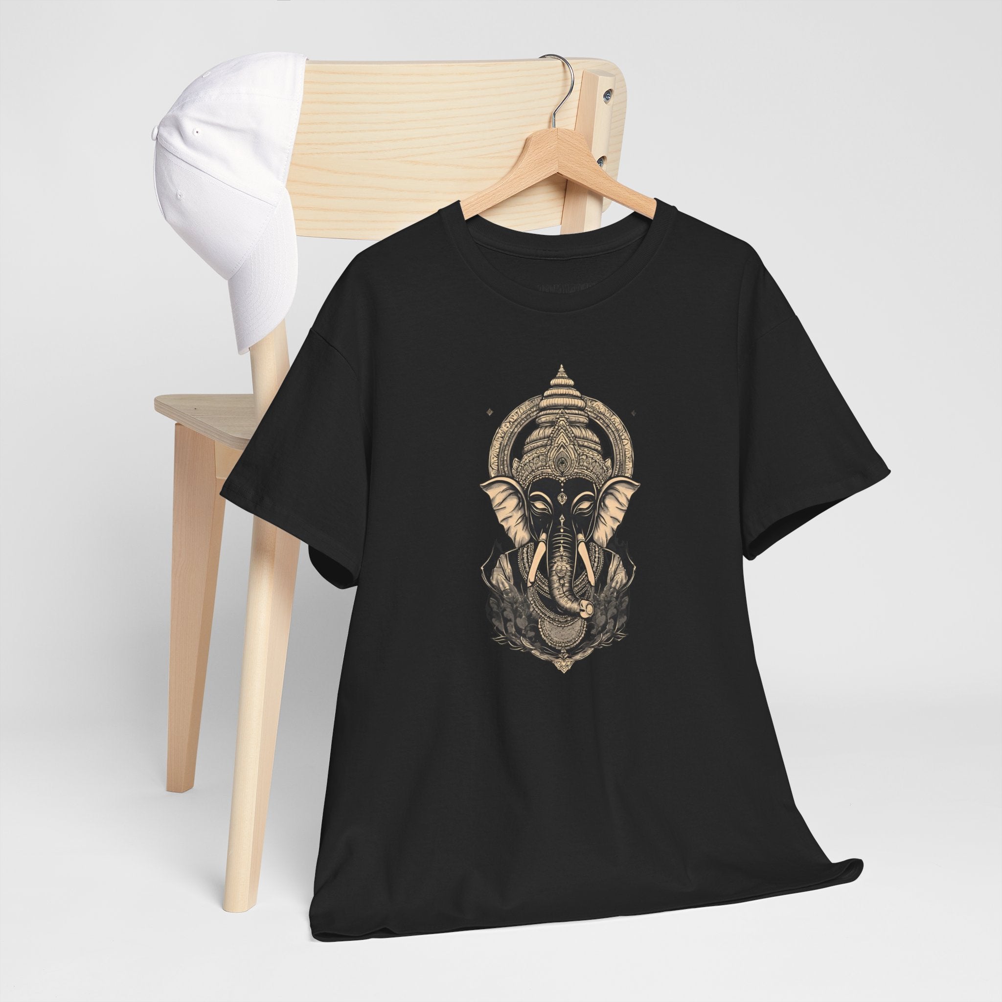 Elephant Mandala T‑Shirt — Spiritual Ganesha-Inspired Graphic Tee