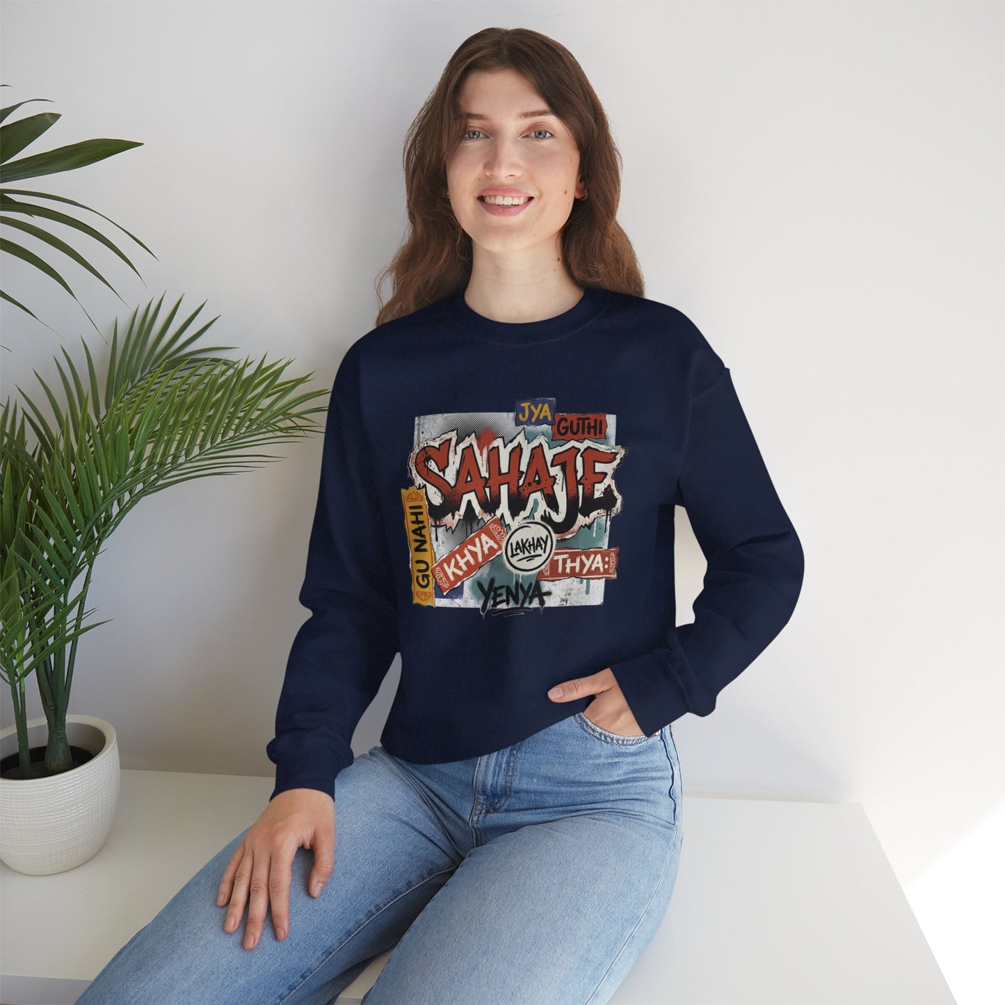 Sahajee Graphic Crewneck Sweatshirt — Urban Tagline Streetwear