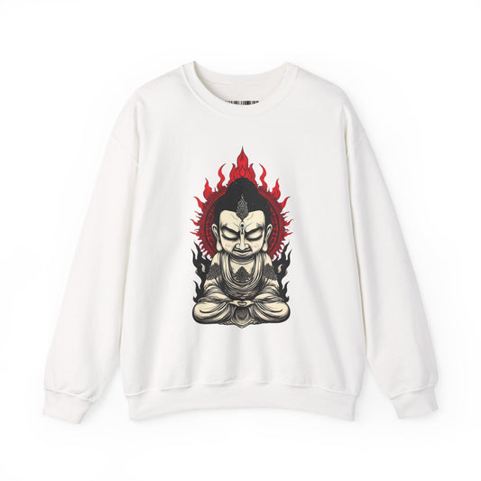Buddha Flame Crewneck Sweatshirt