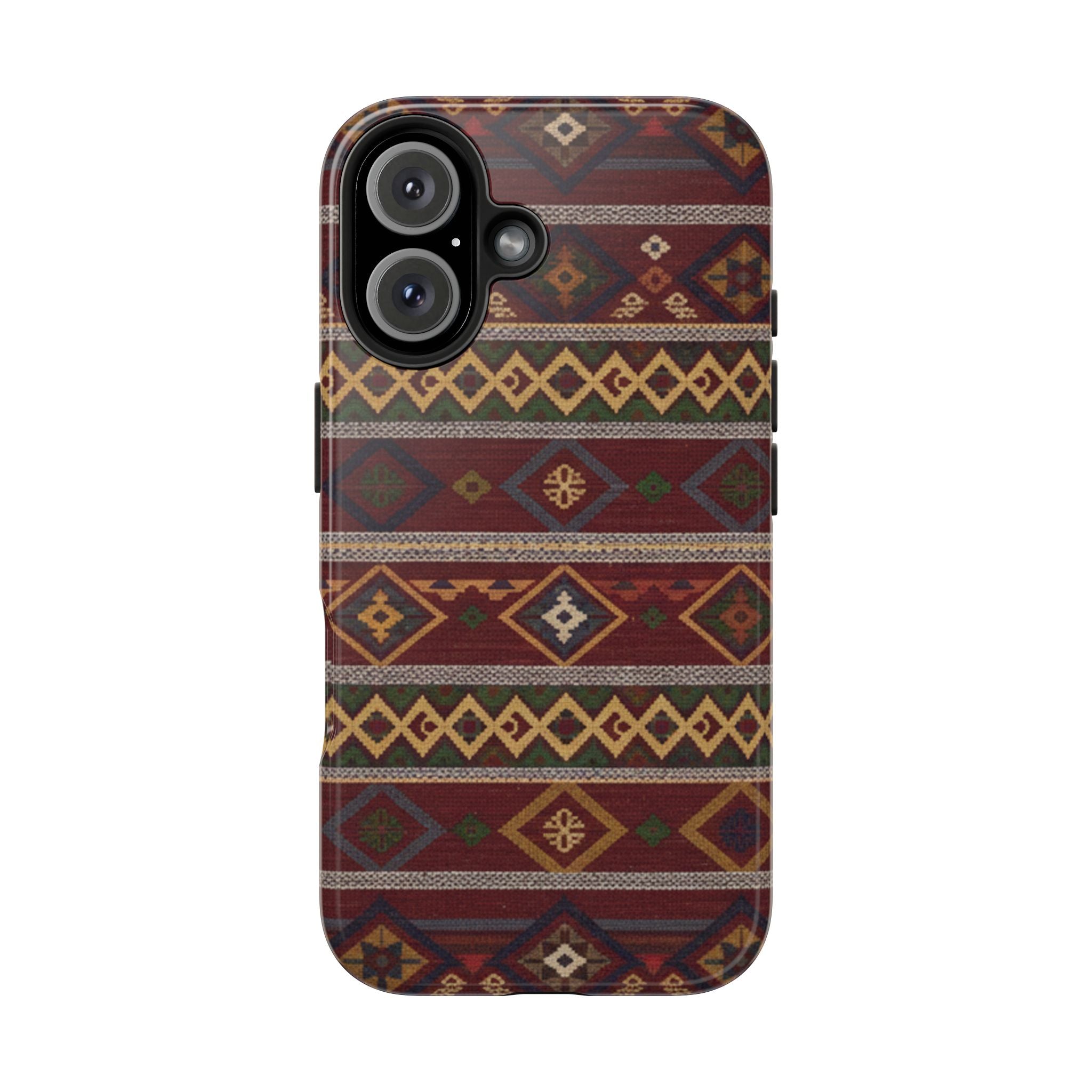 Aztec Pattern Tough Phone Case — Rustic Tribal Protective Cover