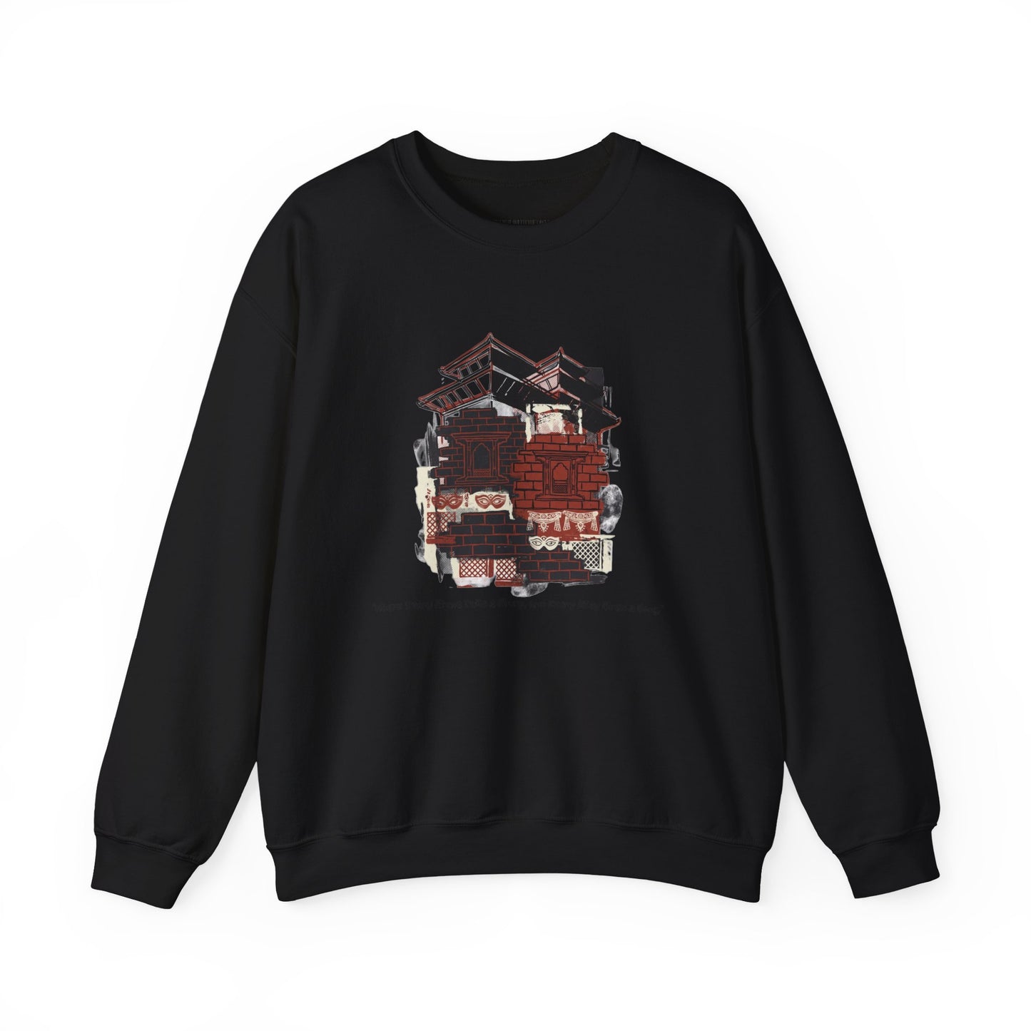 Crewneck Sweatshirt — Vintage Camper Roadtrip Illustration ("Where's Every Place I’ve Been, and Every Place I’m Going")