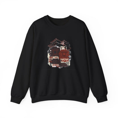 Crewneck Sweatshirt — Vintage Camper Roadtrip Illustration ("Where's Every Place I’ve Been, and Every Place I’m Going")