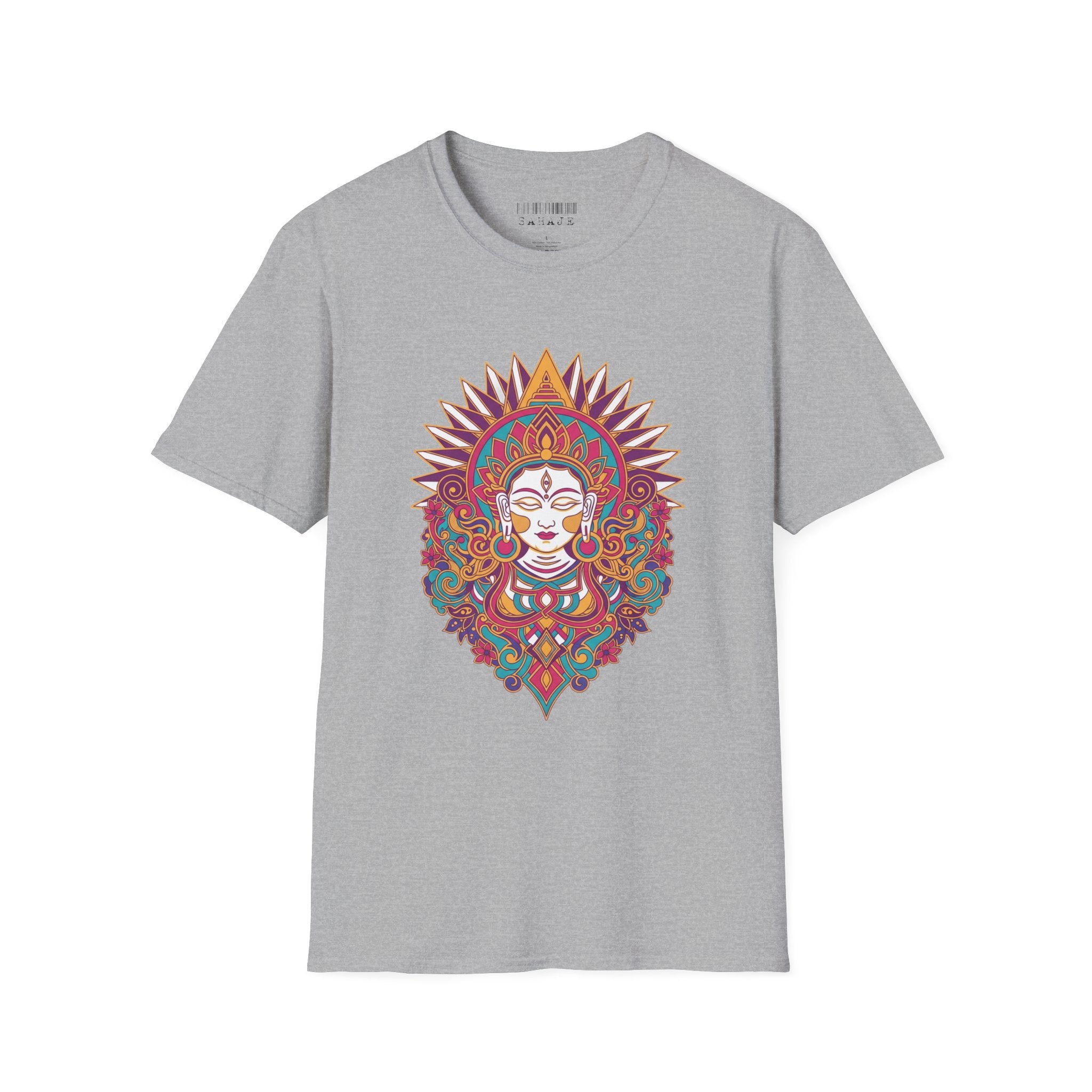 Mandala Goddess T-Shirt — Colorful Floral Spiritual Tee